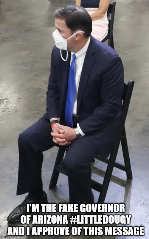 HarleyForTrump's tweet photo. @DougDucey Thank God the Arizona Supreme Court made the right decision. You are not a conservative. Never have been and never will be. You're a clown and a RINO hack! #LittleDougy https://t.co/x8X5DXODTl