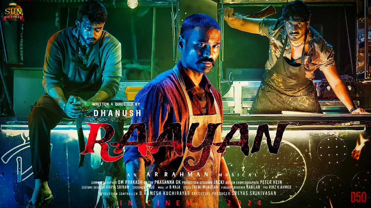 D Fan's Ready Yaa....💥

#Dhanush 's #RaayanFirstSingle Will Out Very Soon......✌️

Director 'D'
AR Rahman 🎵 
Sunpictures 📽️

#Raayan #Kubera #Ilaiyaraaja