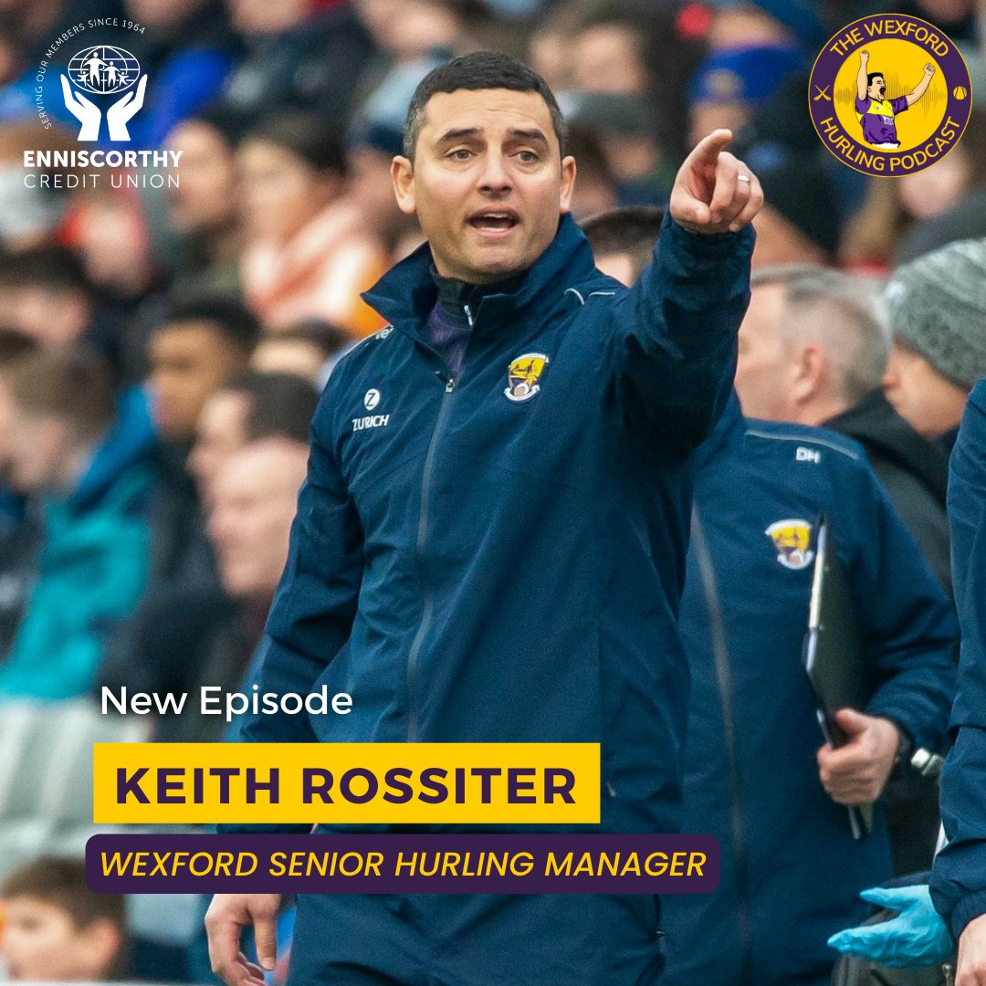 🟣🟡New Ep: on.soundcloud.com/ApVsbUqrzaLE7C… Keith Rossiter has been one of @OfficialWexGAA's greatest players & now we hope he becomes one of our greatest managers. We chat to Keith about: 📅Business time is coming 🩻The treatment table 🗝️Experience is key 🎧on.soundcloud.com/ApVsbUqrzaLE7C…