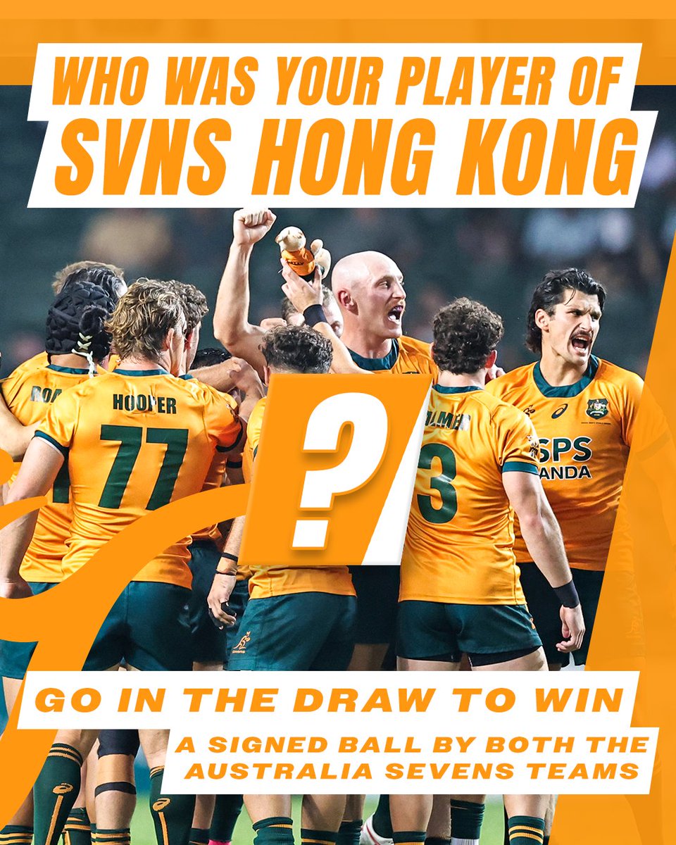Voting is OPEN 💌 Tell us your standout player from SVNS Hong Kong for a chance to WIN 📲 bit.ly/3PUL7yR #Aussie7s #HSBCSVNS