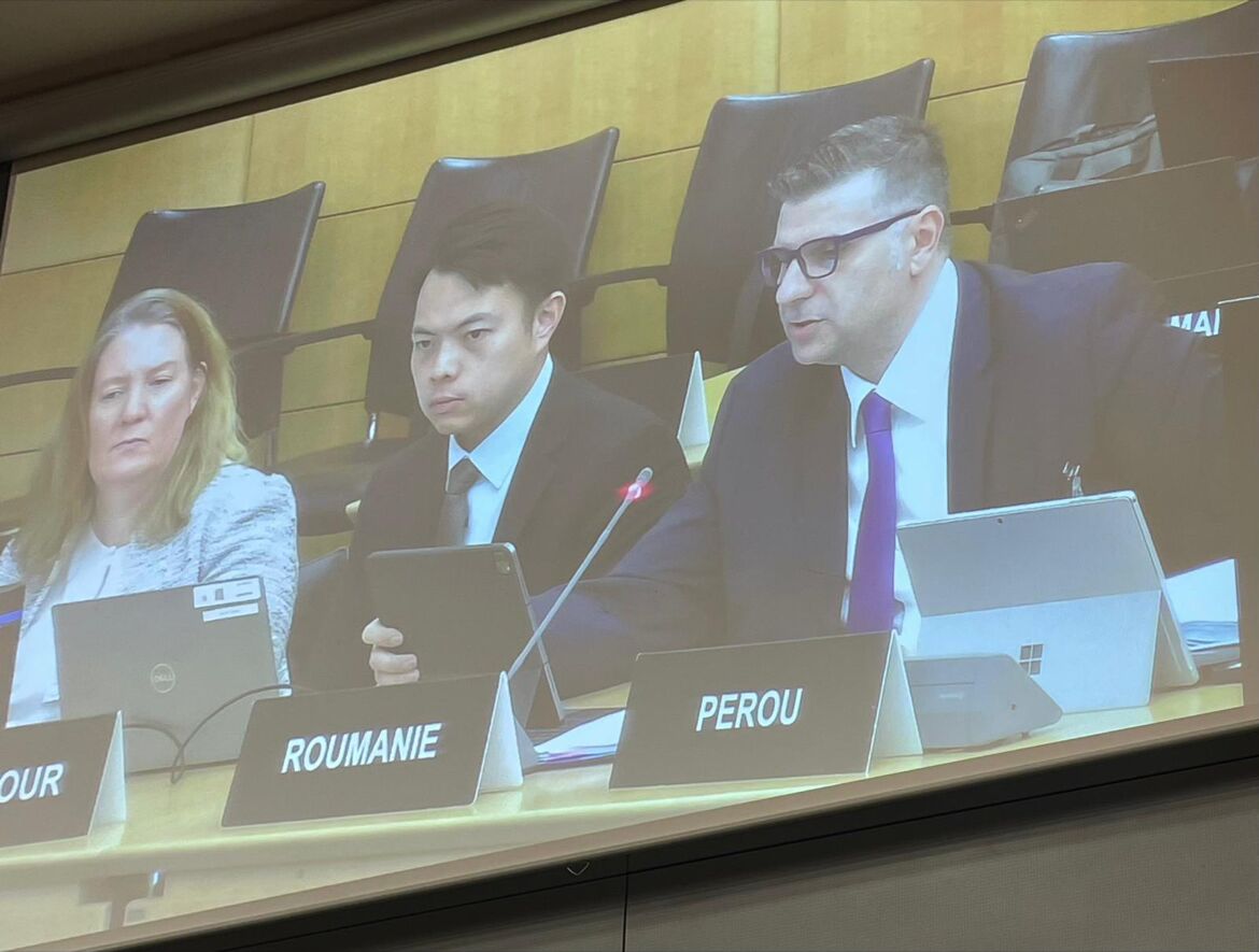 asf_romania's tweet photo. Președintele ASF, Alexandru Petrescu, a prezentat pentru România, în cadrul Comitetului OCDE Guvernanță Corporativă, stadiul alinierii la principiile G20/OCDE în domeniul guvernanței corporative, în sesiunea de audiere în fața celor 38 de membri OCDE. https://t.co/xAO8fE5MwE