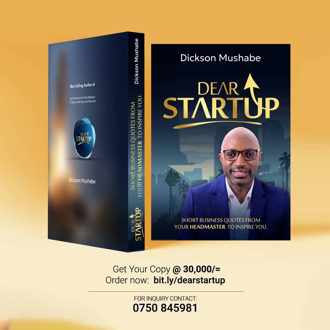 AndrewSerwadda2's tweet photo. What are you waiting for?
My dear to get started up?
Here is a short and pocket size masterpiece with practical business quotes
#DearStartUp by @DicksonMushabe
Available at only 30,000/=
For inquiry reach out on 0750845981 https://t.co/7gURirXrWJ