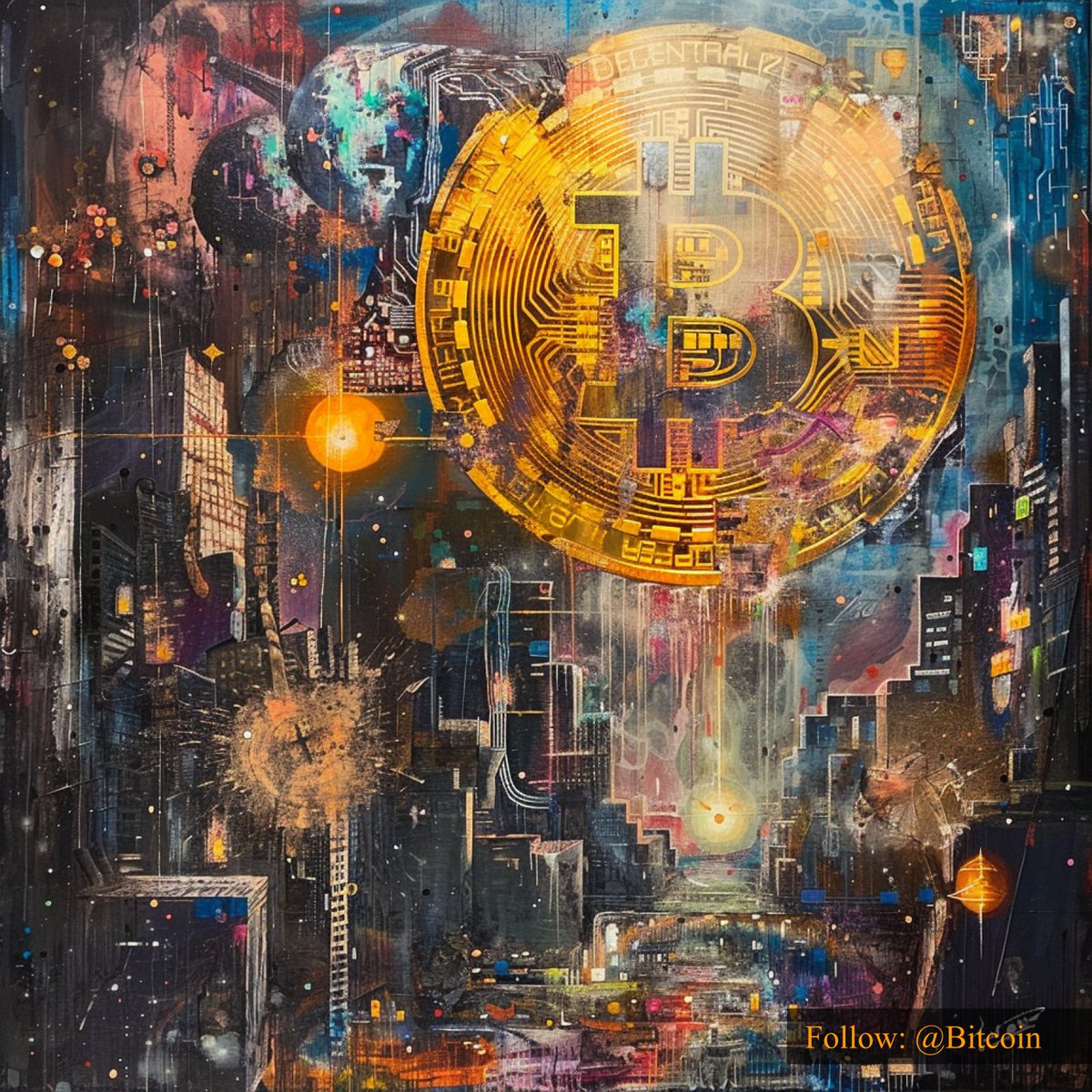 Bitcoin's tweet image. #Bitcoin is a digital masterpiece reshaping the future. 🎨💼