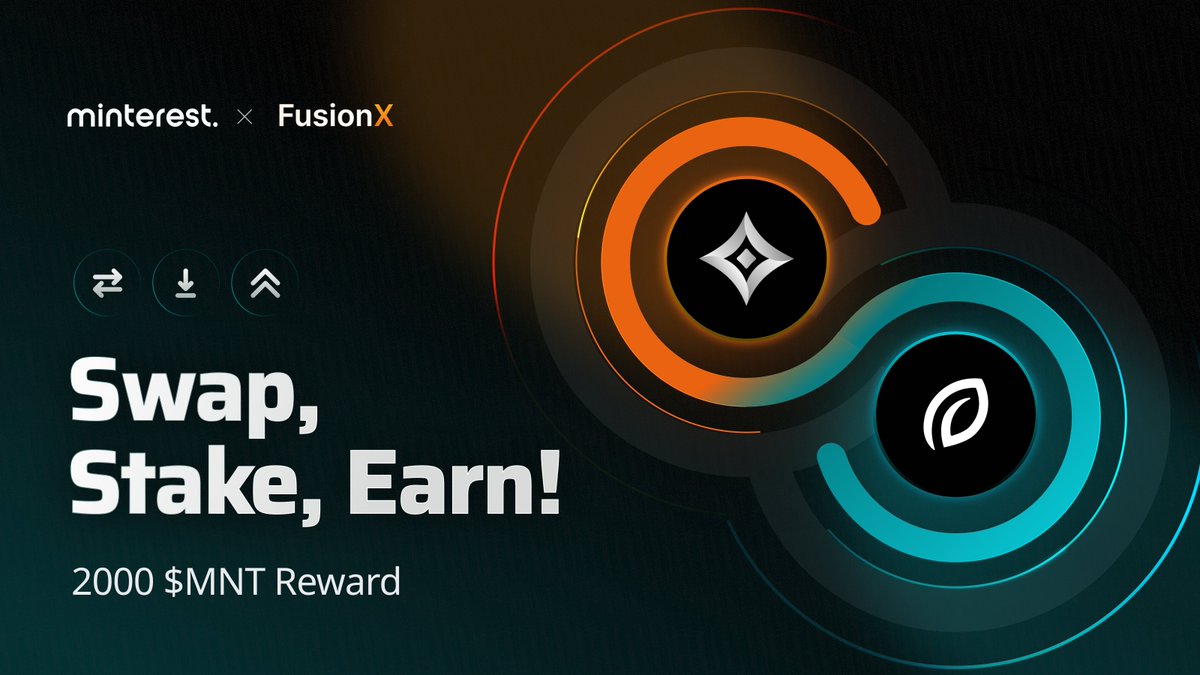 ⏰ Last few hours to secure your bag - enter now! 🎉 Get a guaranteed reward from a pool of 2000 $MNT through Minterest & @FusionX_Finance Swap, Stake & Earn @Galxe campaign! 👉 Enter here app.galxe.com/quest/Minteres…