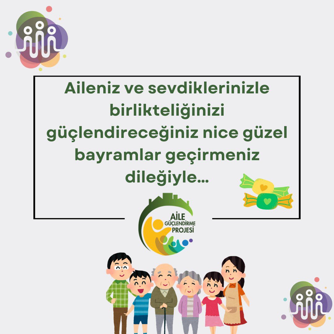 Aileniz ve sevdiklerinizle birlikteliğinizi güçlendireceğiniz nice güzel bayramlar geçirmeniz dileğiyle…

#ailegüçlendirme
#aileyılmazlığı
#birlikteüretim
#coproduction
#sosyaladalet
#işbirliği
#proje