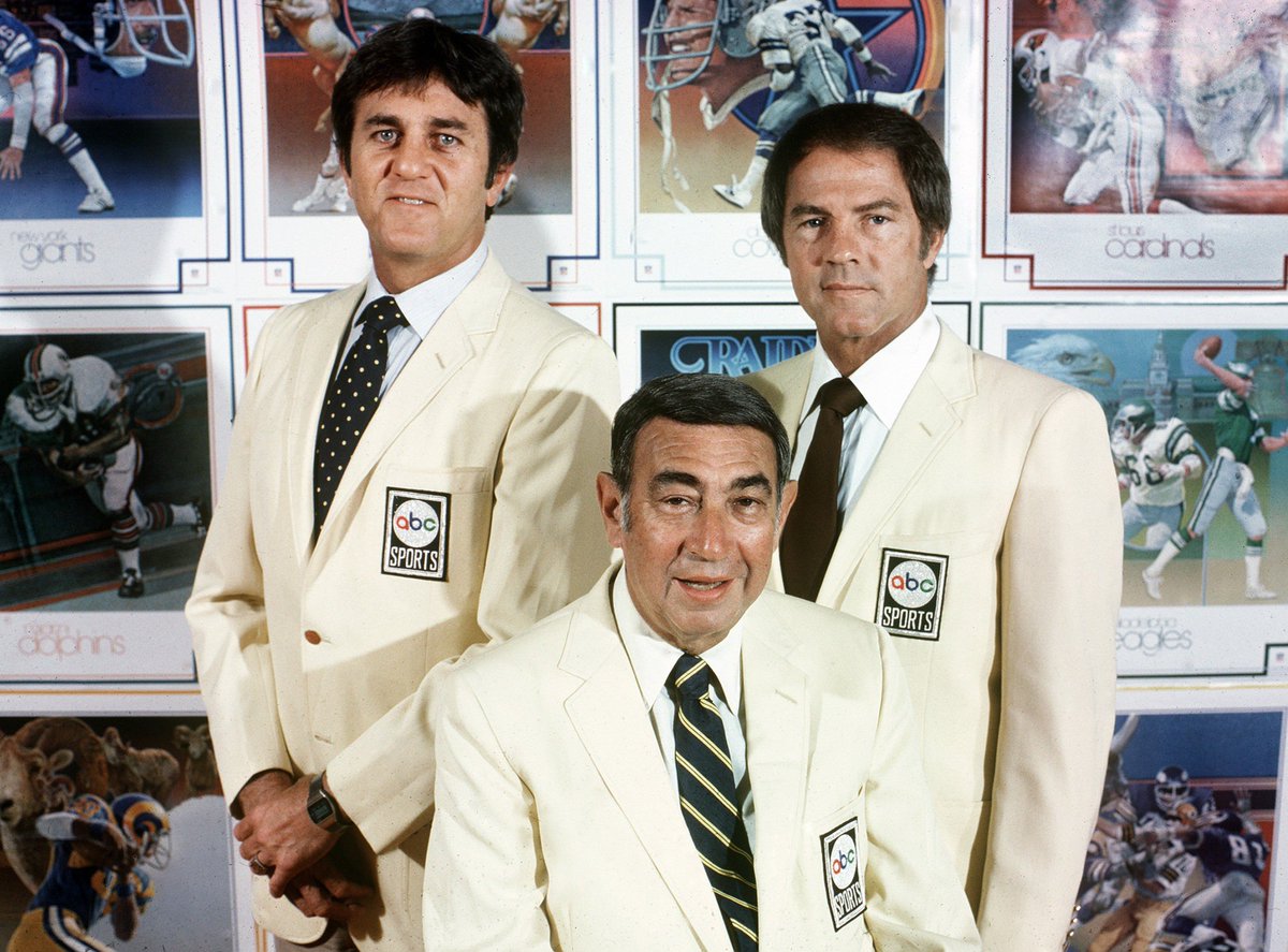 April 10 1938 If you're my age (OLD), You watched MNF on ABC in the 1970's & '80's. Dandy Don Meredith (B-Day) would famously sing 'Turn Out The Lights, The Party's Over,' To fellow co-hosts Howard Cosell & Frank Gifford. Dandy Don 72, former Dallas Cowboys QB, d. in 2010.