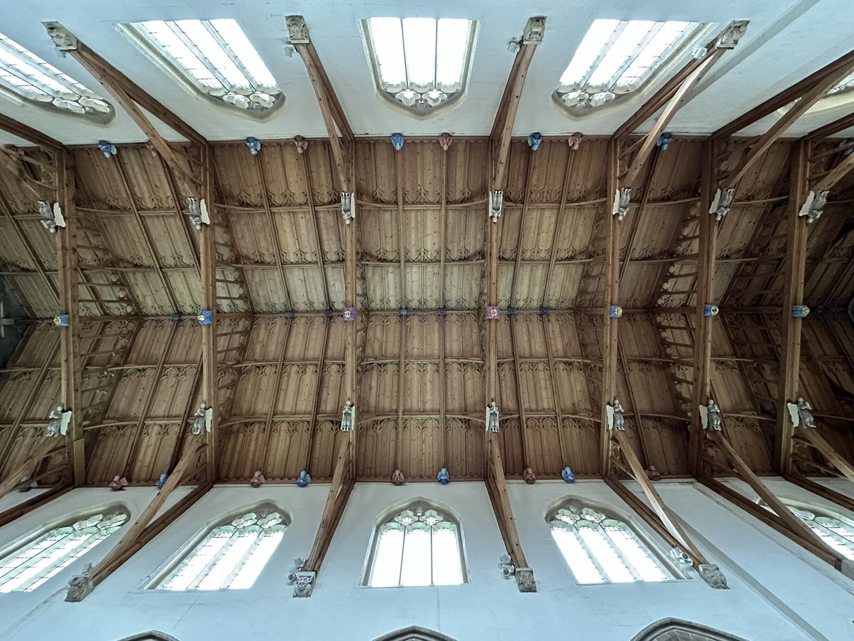 The roof of St James Church, Louth, Lincolnshire #Woodensday