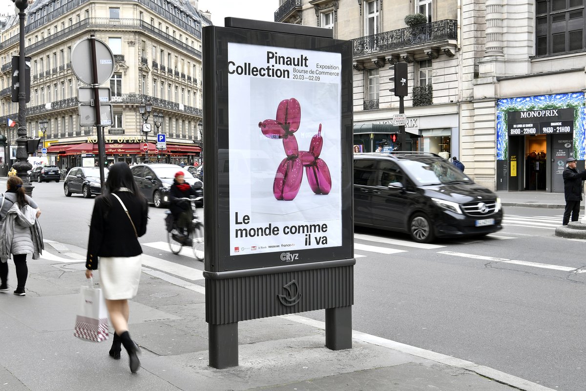 Vous les avez croisées ? Les œuvres de la Collection Pinault sont à la Bourse de Commerce et dans tout #Paris 👁️