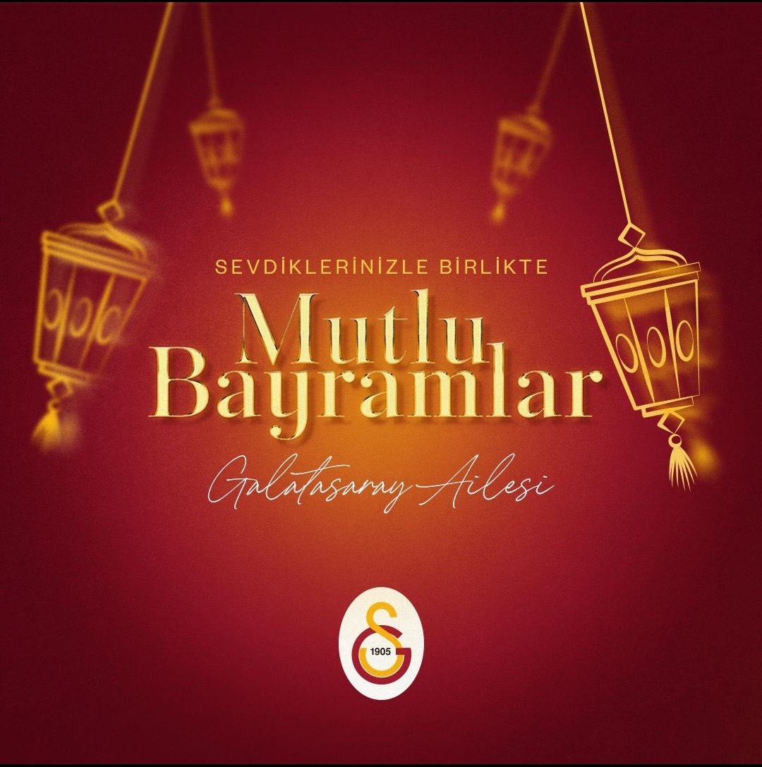 Bütün Galatasaray ailesinin Ramazan bayramını kutlarım ,Mutlu bayramlar