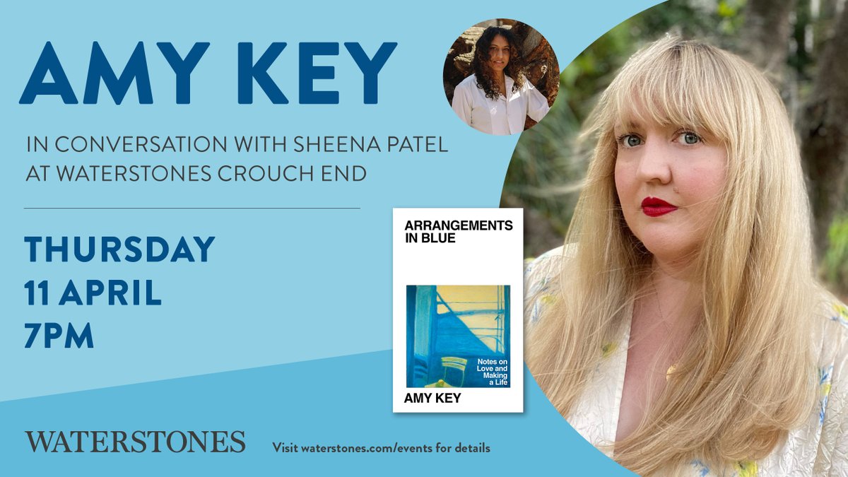 At @WaterstonesN8 tomorrow night @Sheena_Patel_ speaks with poet Amy Key about her luminously crafted memoir which uses Joni Mitchell's seminal album Blue as her guide in navigating experiences of loneliness, desire, disappointment and romantic love: bit.ly/3JdFTuj