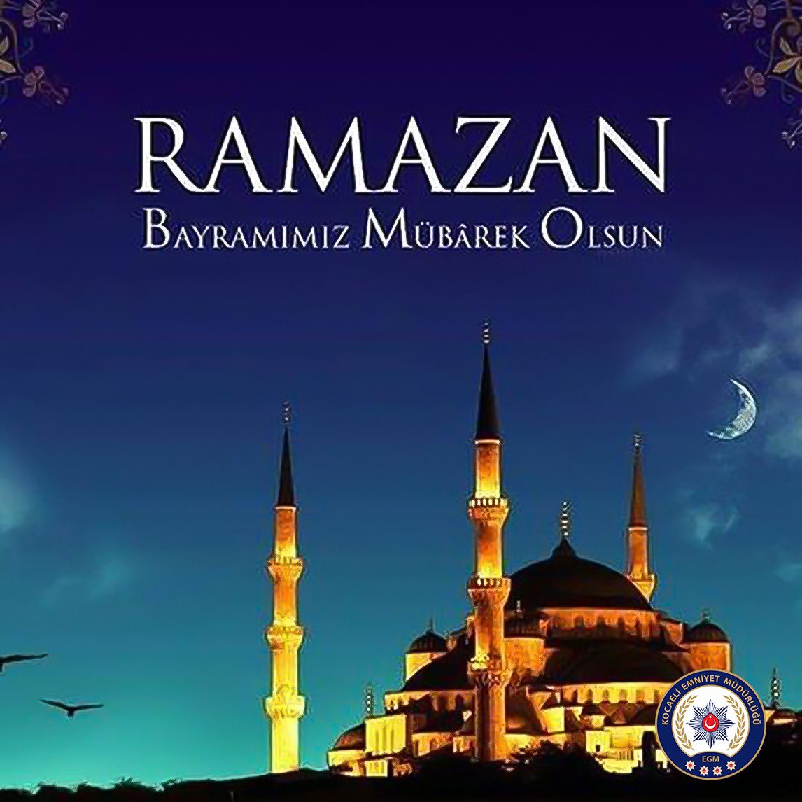 Kocaeli Emniyet Müdürlüğü olarak aziz Milletimize ve tüm İslam Âlemine sağlıklı, huzurlu ve bereketli bir bayram dileriz. Ramazan Bayramımız mübarek olsun.💐 #İyiBayramlar #KocaeliEmniyet