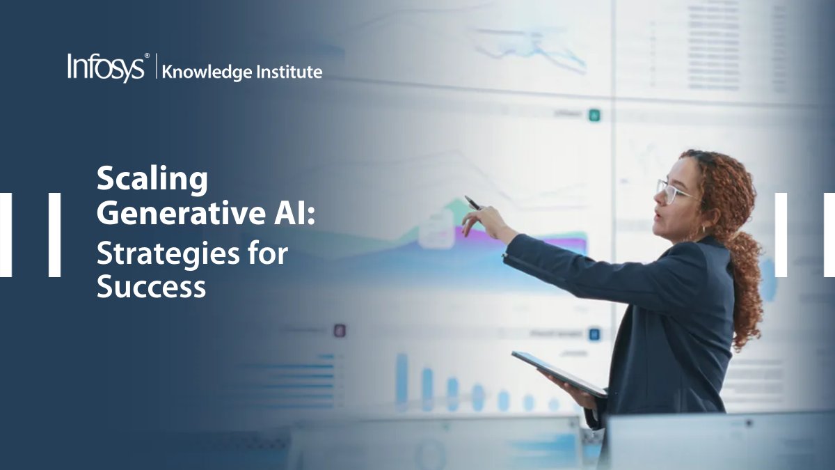 How can firms build well-defined strategies when it comes to scaling #generativeAI? Read here: infy.com/3xEHmqP @Infosys_IKI explains how firms can scale AI via people practices, a robust framework, and an innovation mindset.