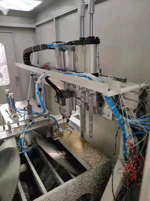 fenstek's tweet photo. #FENSTEK specially developed #cnccuttingmillingmachiningcenter , which is suitable for #American system vinyl profile section processing had been fully tested and ready for shipping out to the USA client factory. 
#windowmachine #vinylwindowmachine #upvcwindowmachine https://t.co/gbQxY5O3lh