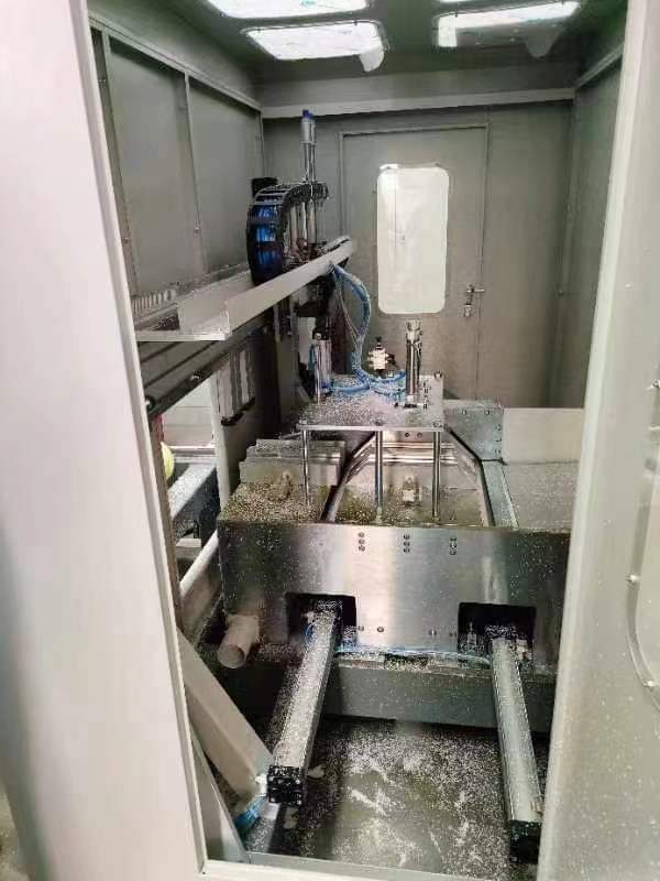 fenstek's tweet photo. #FENSTEK specially developed #cnccuttingmillingmachiningcenter , which is suitable for #American system vinyl profile section processing had been fully tested and ready for shipping out to the USA client factory. 
#windowmachine #vinylwindowmachine #upvcwindowmachine https://t.co/gbQxY5O3lh