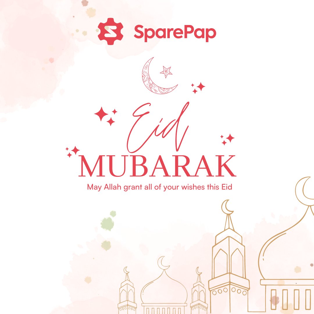 Sparepap's tweet photo. Wishing you a blessed Eid ul-Fitr filled with love, laughter, and smooth rides. Eid Mubarak from the Sparepap family!

#EidMubarak #Sparepap #experienceconvenience https://t.co/kgohnlV5Sw
