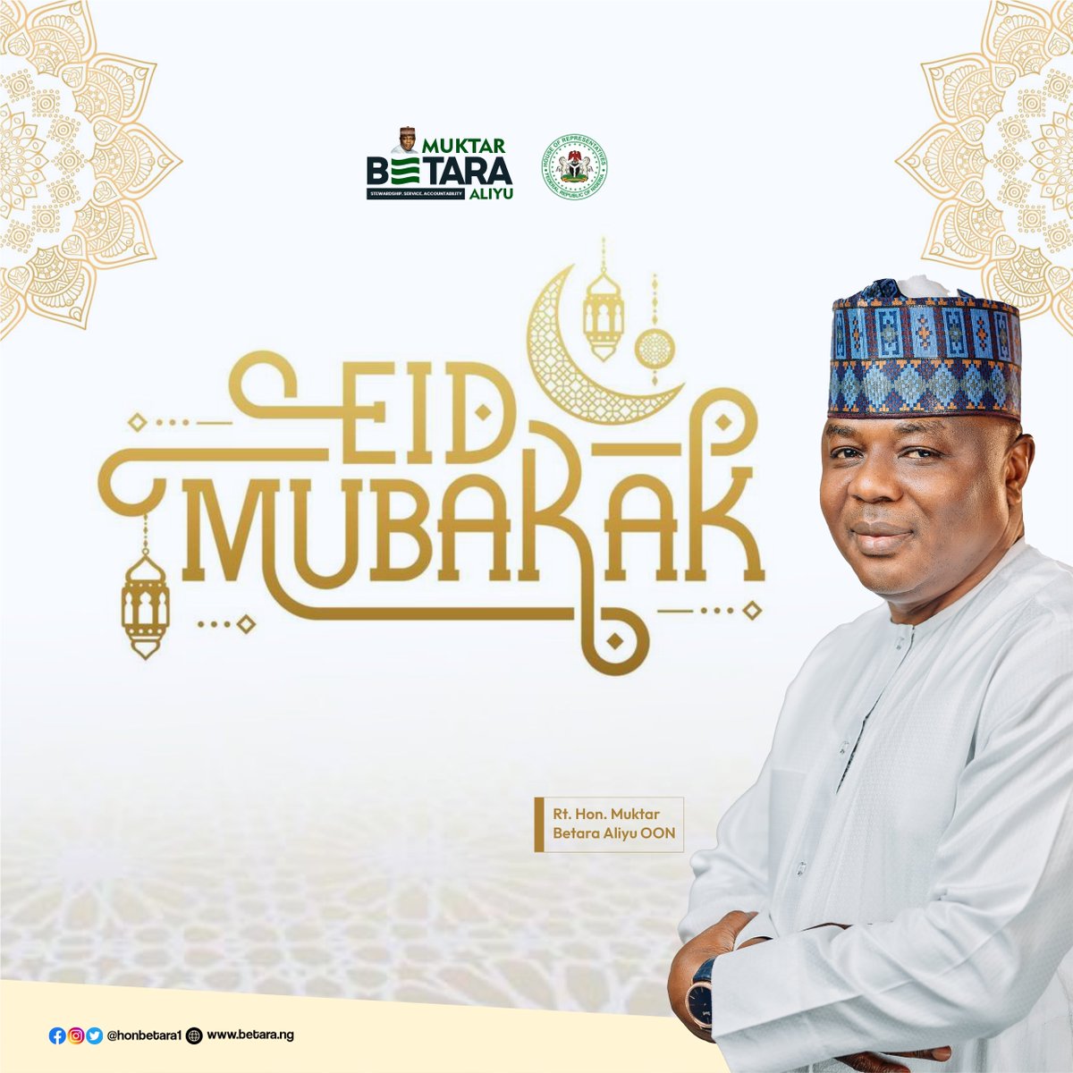 Eid Mubarak! I pray this Eid brings peace, prosperity, joy and fulfillment to everyone and our dear nation at large and may Allah accept our prayers. I wish you and your family a very happy, prosperous and blissful Eid Day! - MBA. Barka Da Sallah. #ImpactFirst