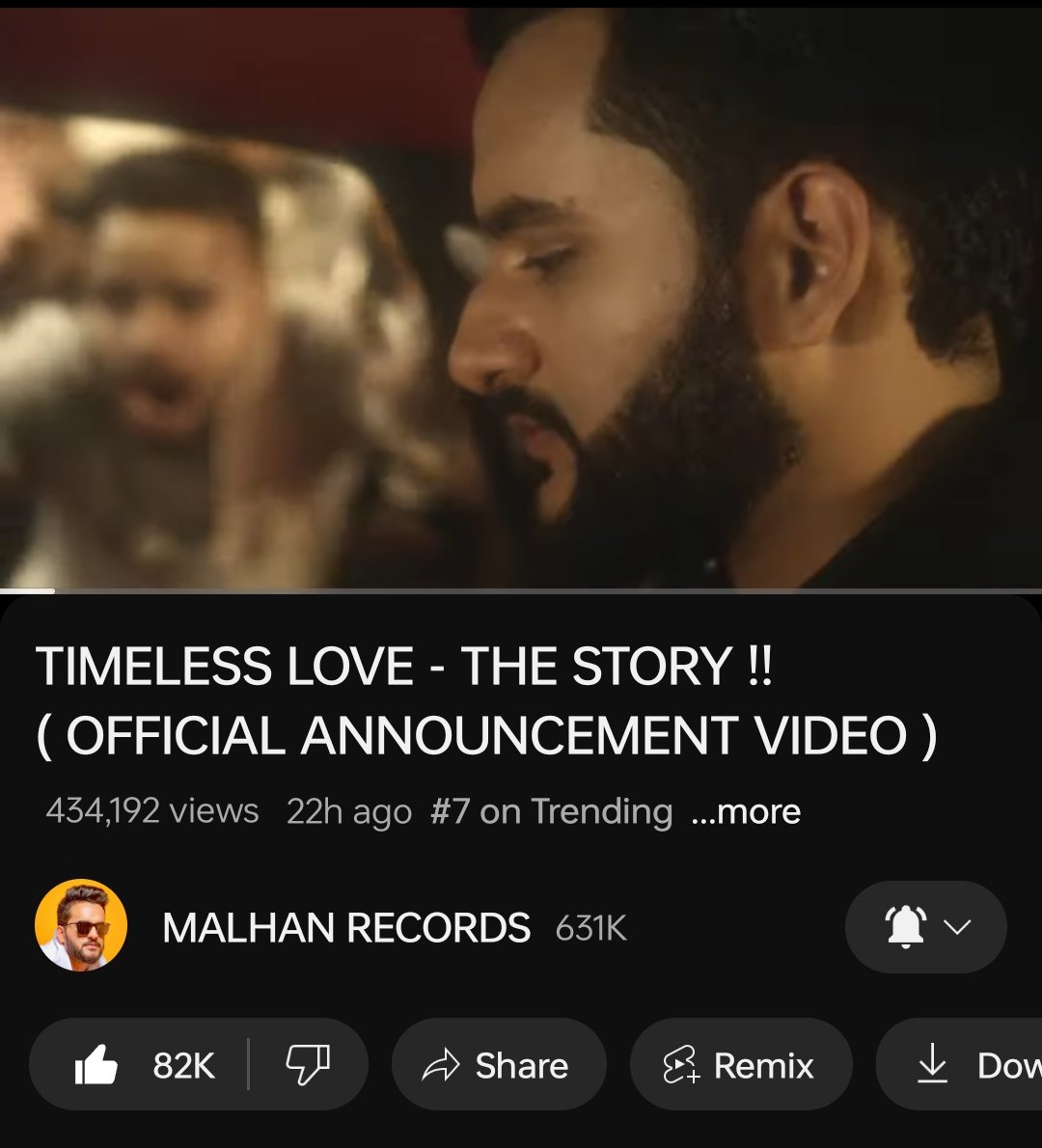 Teaser Trending Number 7 🚀🚀❤️‍🩹

let's go keep Streaming the song & teaser. and don't forget to share it with your friends and family.

#TimelessLove #AbhishekMalhan
#FukraInsaan #PandaGang
#TimelessLoveByAbhishek