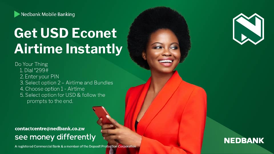 Do your banking seamlessly with Nedbank Mobile Banking. Open an account today and register for Nedbank Mobile Banking. Email contactcentre@nedbank.co.zw for further assistance. #SeeMoneyDifferently #Nedbank