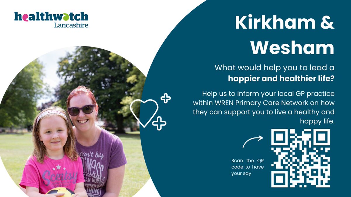 Today is a busy day for Sue! 📍Kirkham Library 9am-12pm 📍Kirkham Family Hub 1pm-2:30pm 📍Hope Community Care Hub, Presall 3pm-4pm If you live in Kirkham, Presall, Great Eccleston or Garstang, what would help you live your healthiest and happiest life 👉 i.mtr.cool/twfetmdykh