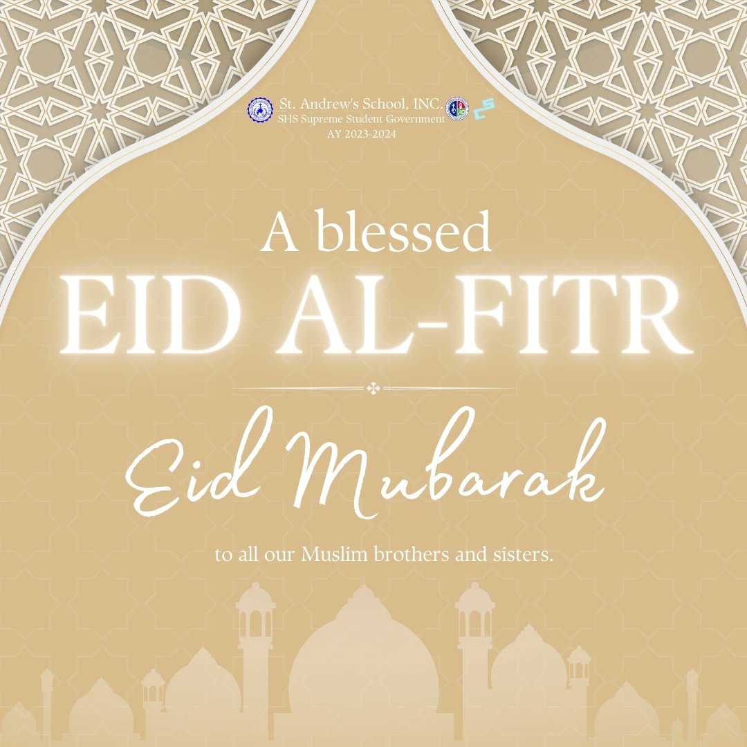 shs_sas's tweet photo. 𝘼 𝙗𝙡𝙚𝙨𝙨𝙚𝙙 𝙀𝙄𝘿 𝘼𝙇-𝙁𝙏𝙄𝙍 🌙

We respectfully greet all of our Muslims brothers and sister a blessed Eid Al-Fitr! May you all receive the endless blessings of kindness, patience, and love. ✨🤍

EID MUBARAK! 🕌

[1/2] https://t.co/08ER4o2aUc