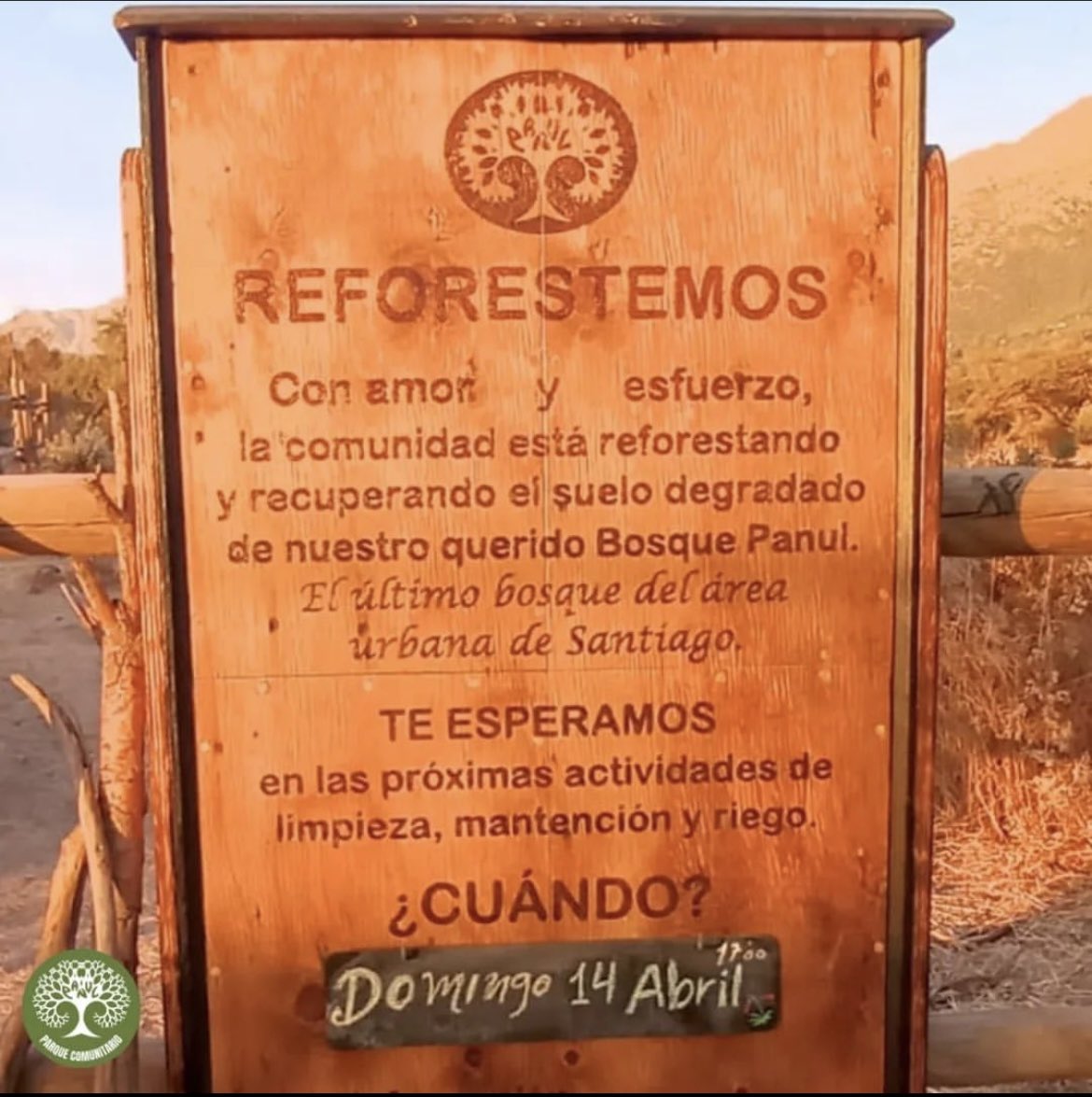 Los esperamos este domingo 14 de abril  para la jornada de riego en nuestro querido Panul a las 15:30 horas toda la información en el siguiente link #panul #chile #laflorida #santiago 
instagram.com/p/C5jwkTIutLM/