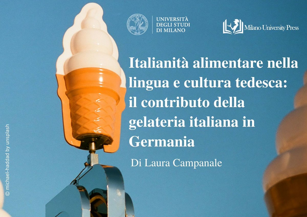 🗓️#10Aprile - #14Aprile #MilanoGelatoWeek
📰Un articolo #OpenAccess di #ItalianoLinguaDue ci mostra come a partire dalla diffusione delle #gelaterie italiane in #Germania una serie di italianismi siano entrati a far parte della lingua tedesca🍦
⬇️riviste.unimi.it/index.php/prom…
#gelato