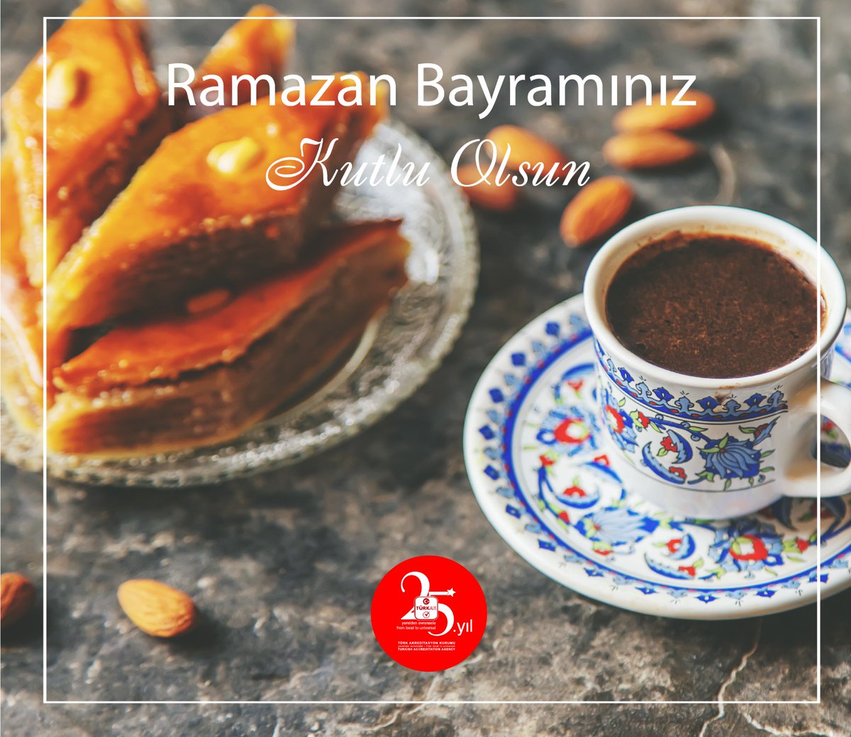 turkak's tweet photo. TÜRKAK ailesi olarak #RamazanBayramı'nızı kutlar, sevdiklerinizle mutlu bir bayram geçirmenizi dileriz.
#MutluBayramlar! https://t.co/BE1o2eEPMa
