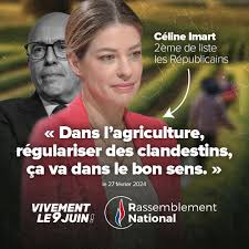 #LaGrandeInterview candidate LR Céline Imart 
Syndicat : FNSEA
