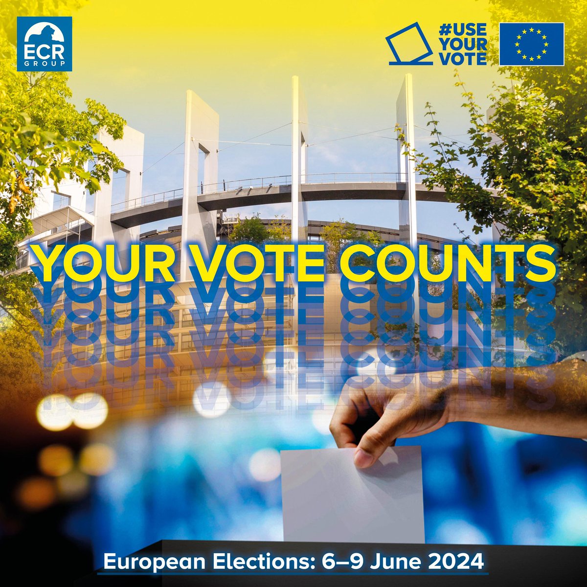 🗳️ You have the chance to make an impact on how things work in #Brussels and an effect on matters across the EU. The 🇪🇺 #EuropeanElections are taking place — 6-9 June 🇪🇺 Make sure you’re registered and #UseYourVote! Learn how: elections.europa.eu/en/how-to-vote/