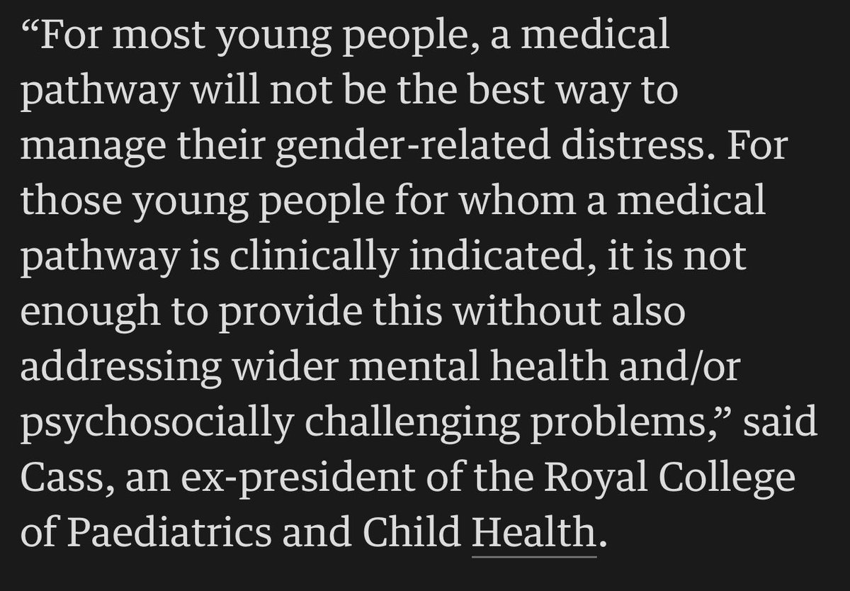 Please understand: the sensible, compassionate, responsible approach advocated by Hilary Cass in her review is what gender zealots at Stonewall and Mermaids call ‘torture’. Her approach would be illegal if Labour fulfils its repeated pledge to ban ‘trans conversion therapy’