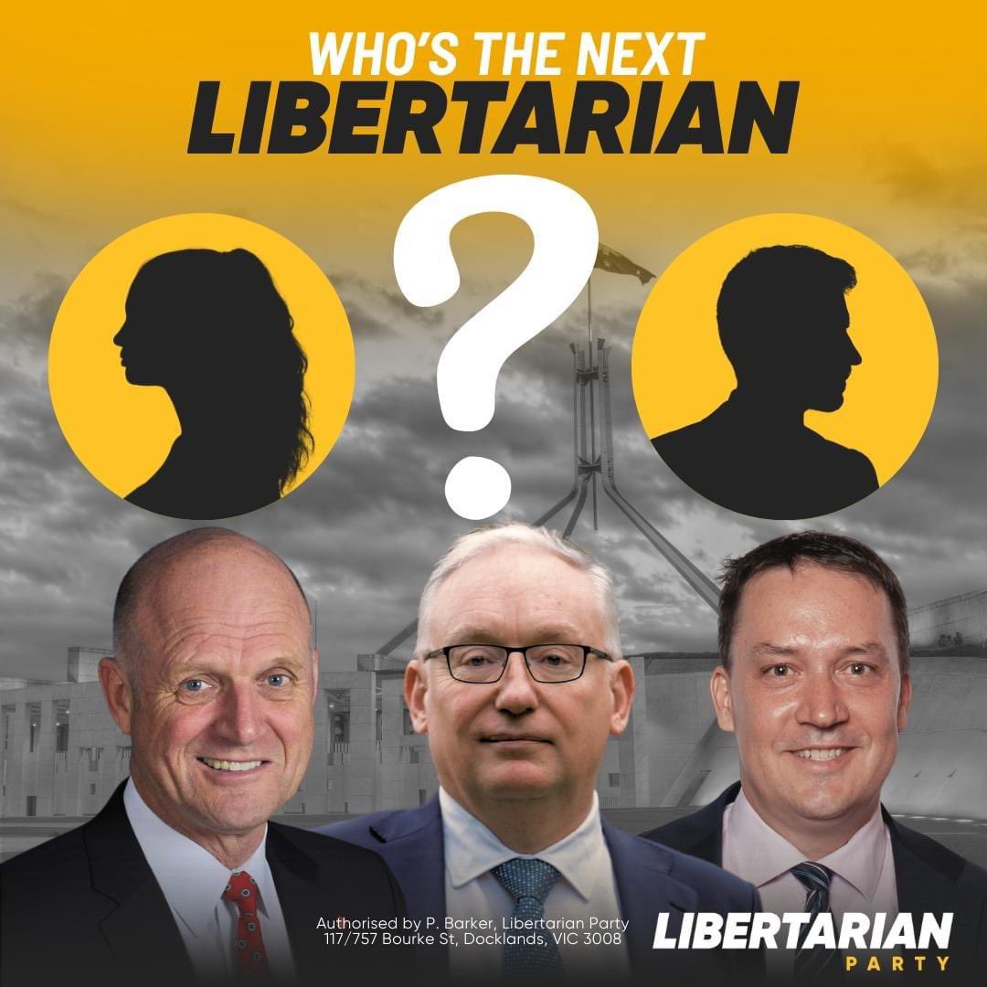 LibertariansAus's tweet image. Big reveals ahead!

Make sure you're on our mailing list with details updated to be the first to find out candidates for the upcoming election.

#FutureLeaders #Libertarians
