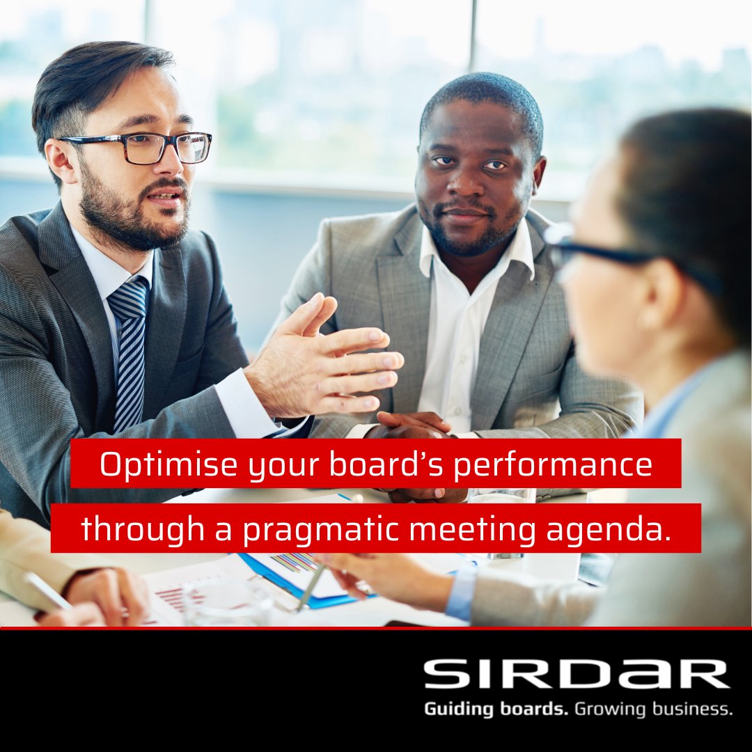 SirdarGroup's tweet image. Are you sure that your board is considering and discussing everything of importance during meetings?
Read our #QuickReferenceGuide highlighting 8 critical considerations for  #BoardMeetingAgendas to see what might be missing: sirdargroup.com/eight-critical…
#Sirdar