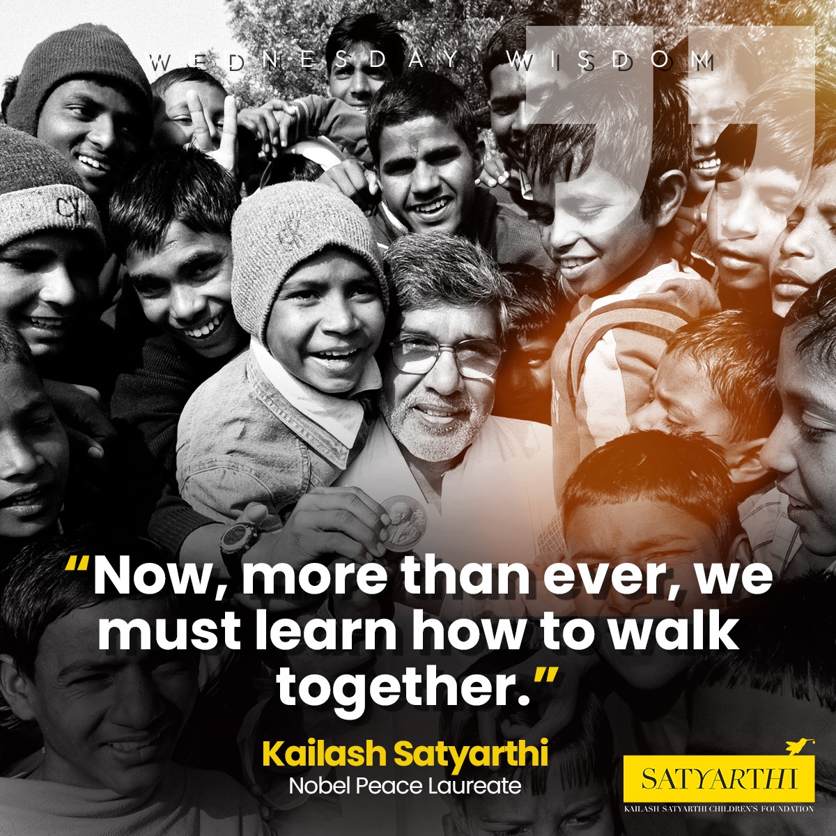 💯✅ #KailashSatyarthi #Kscf #WednesdayWisdom #everychildmatters