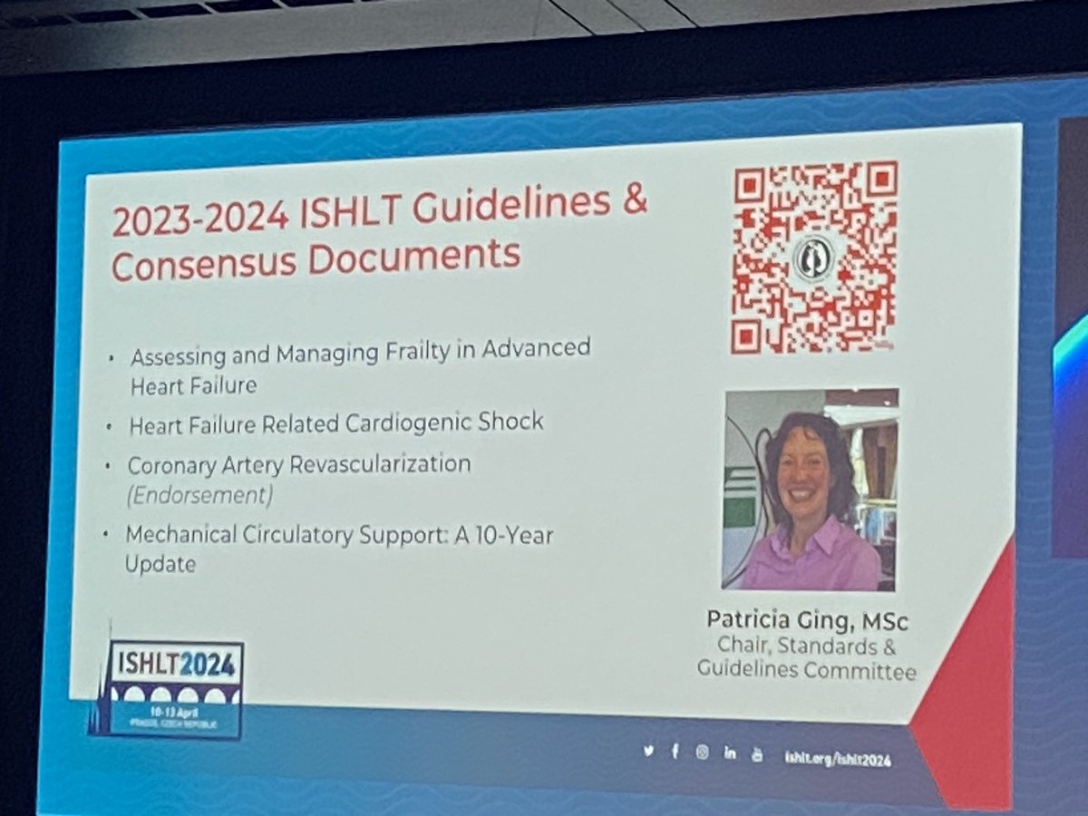 Delighted to be in Prague for the start of @ISHLT 2024. Starting with the Plenary session and the President’s report. Wonderful to see recognition of the @MaterTransplant team’s contribution to ISHLT. @mmuhpharmacy
