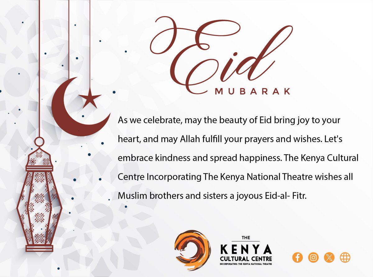 Eid Mubarak to all! #eidmubarak #TwendeTheatre