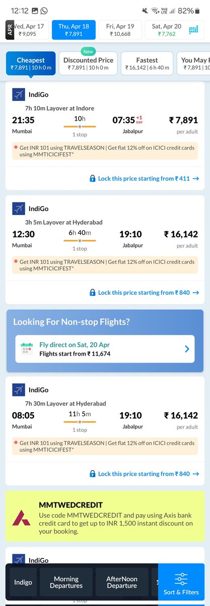 Genuinely want to know who is paying 16k to travel to Jabalpur in 11 hours? What are these prices? Are flights running empty? Are there real morons in this country to pay this much money and still spend more time than a train? How is this happening and how is it going unchecked?