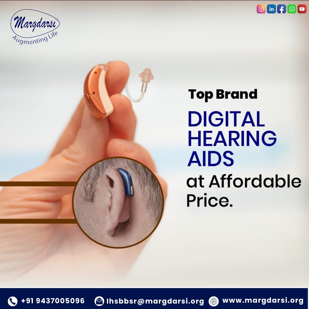 Hear the world clearly without breaking the bank! Margdarsi Foundation is proud to offer top-brand digital hearing aids at affordable prices. Regain your connection to the world and rediscover the joy of sound. #MargdarsiFoundation #HearingHealth #AffordableHearingAids