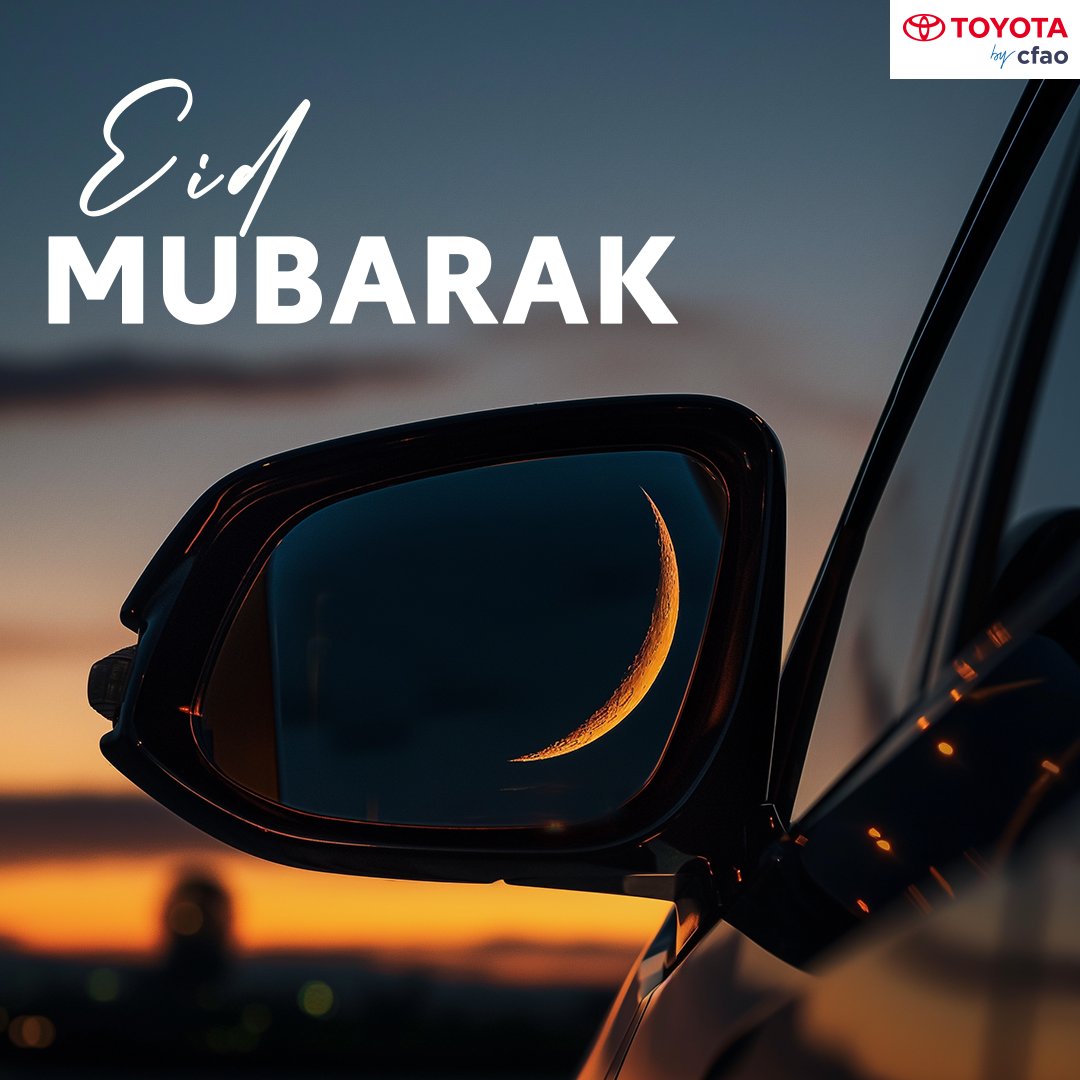 Eid Mubarak from CFAO Motors! As you gather with family and friends to celebrate the end of Ramadan, may your journeys be safe, your bonds be strong, and your hearts be filled with joy. #CFAOMotorsDrivesKenya
