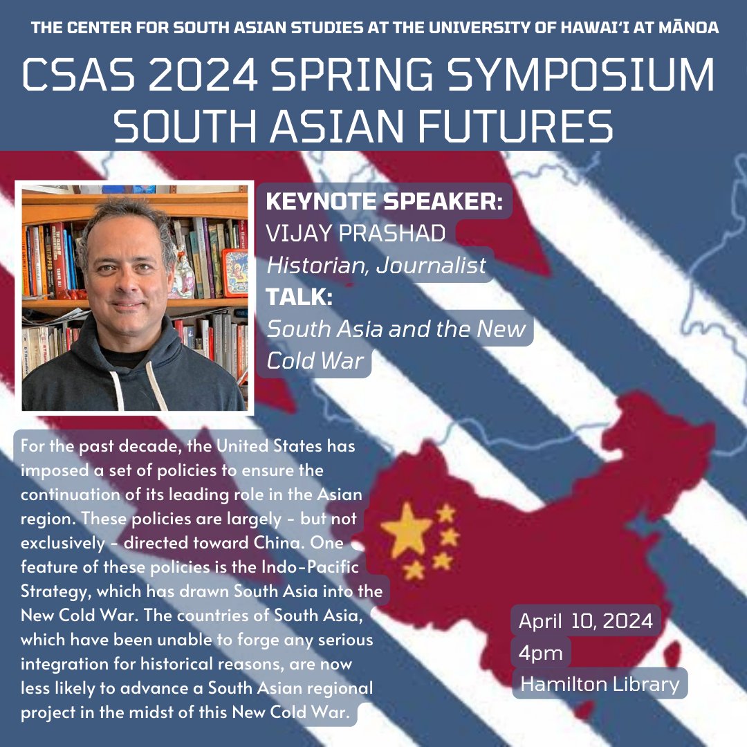 Will be speaking in Hawaii tomorrow about the New Cold War on Asia - manoa.hawaii.edu/csas/2024/04/0…. See you there.