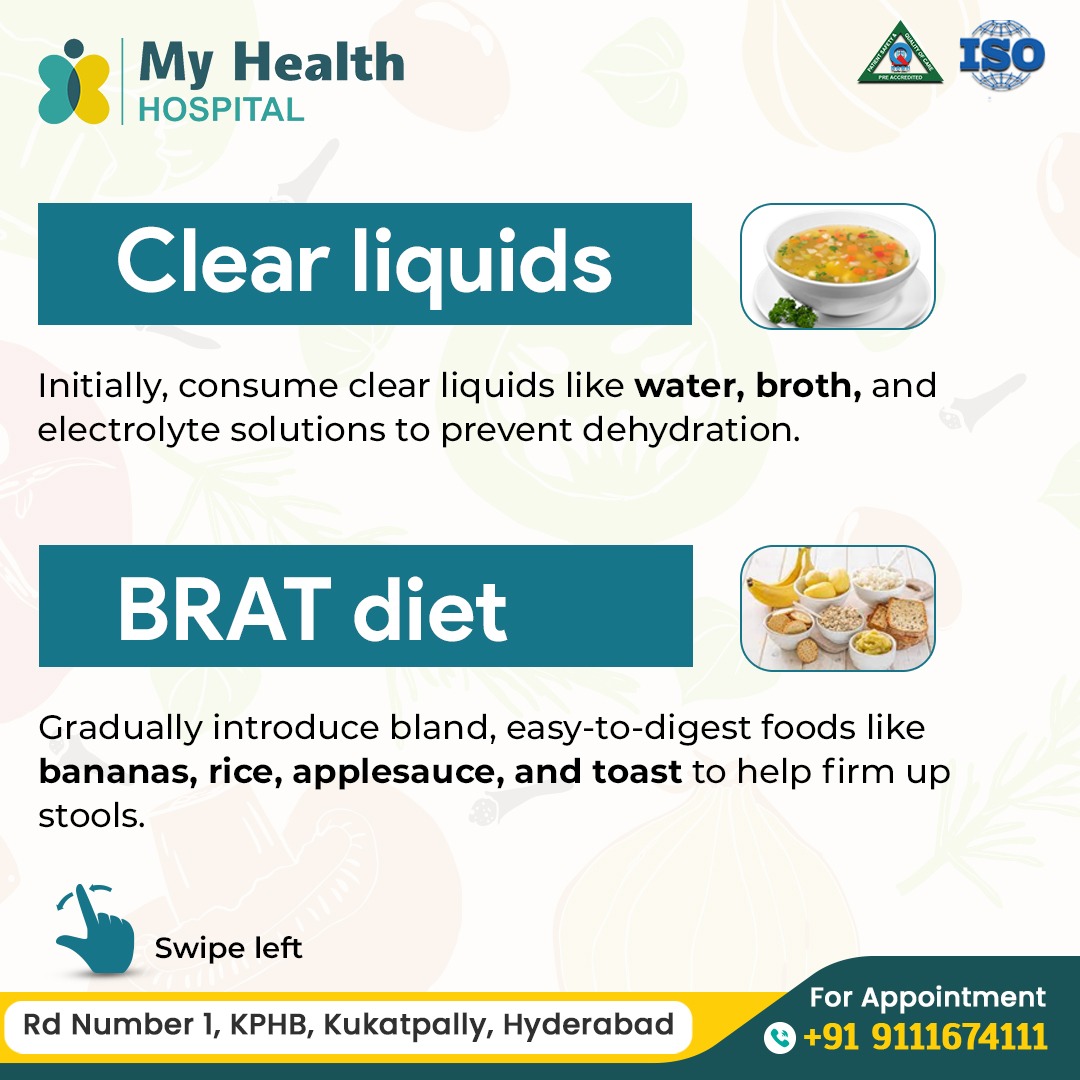 Myhealthospital's tweet image. Managing #Enteritis? Stay hydrated with clear liquids &amp;amp; try easy-to-digest foods like bananas, applesauce, rice, &amp;amp; toast. Avoid spicy, fatty foods. Probiotics can help! Consult your healthcare provider for personalized advice. #DigestiveHealth #Wellness
#BRATdiet #DietTips