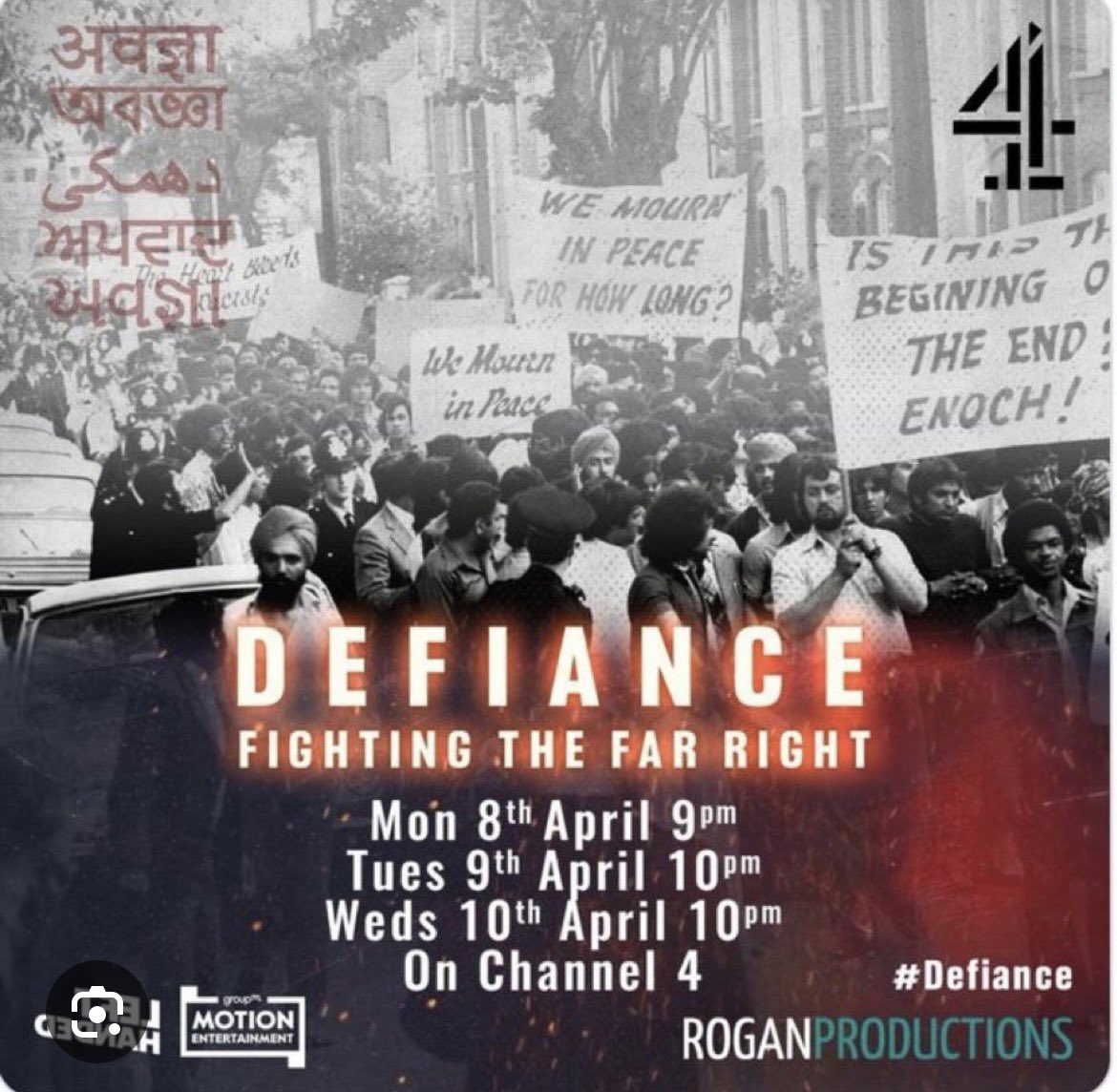 Many of us South Asian filmmakers have talked of telling this story over the years. @shamindernahal at C4 was brave enough to commission it and @RajeshThind and his colleagues have done it justice through powerful and unflinching storytelling #defiance