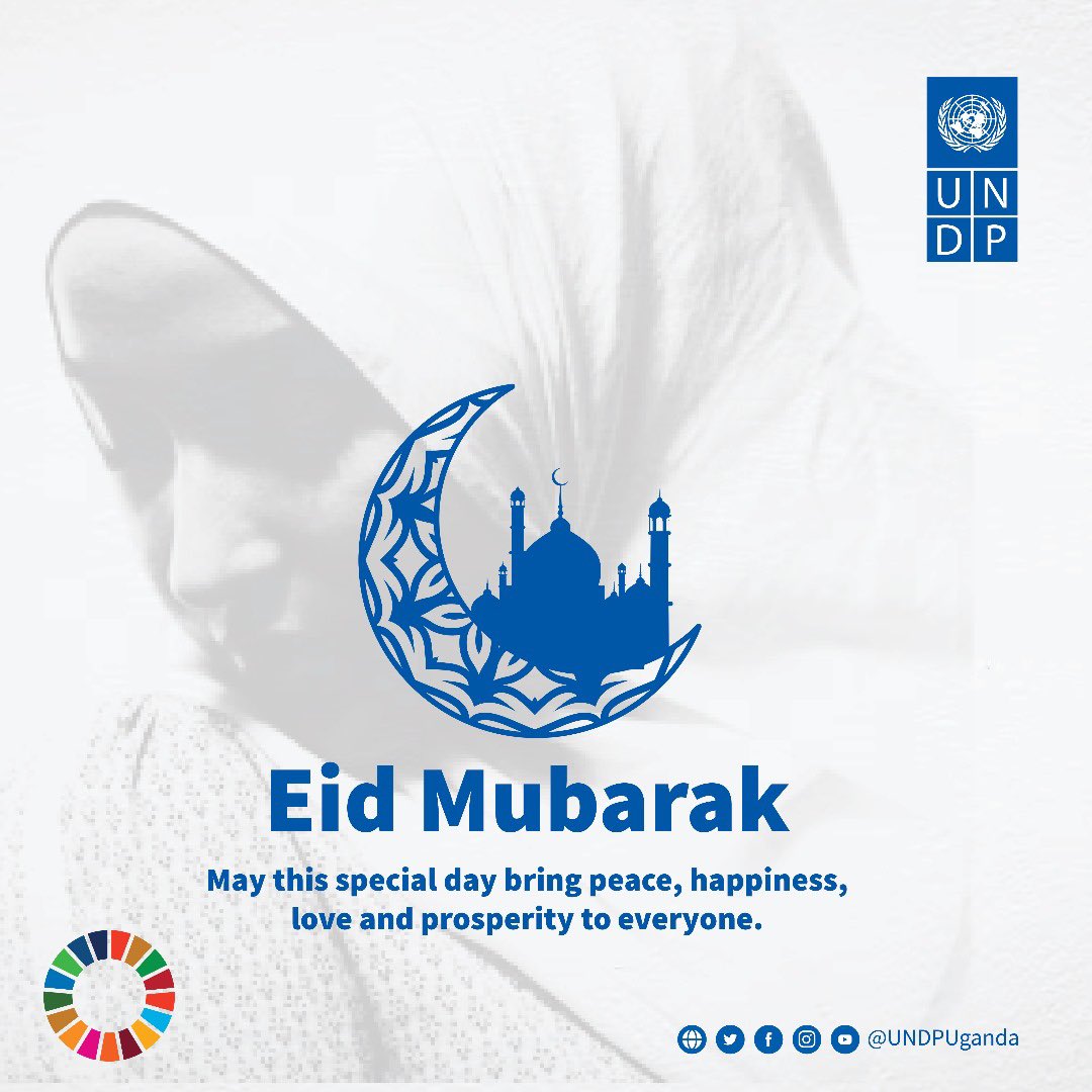 🌙 To all our dear muslim brothers and sisters, wishing you a happy Eid Mubarak from the entire team at @UNDP in #Uganda. May this blessed occasion fill your hearts with love, peace, and countless blessings.🕌🧕🏾👳🏾‍♂️ #Eid_Mubarak #Eid2024 #EidAlFitr