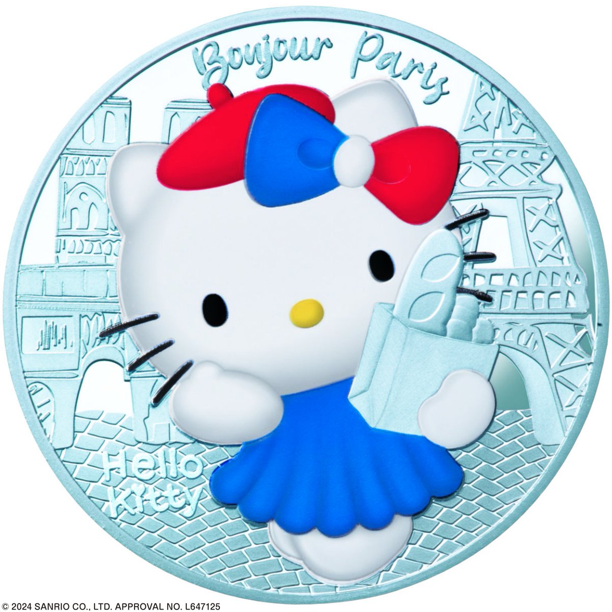 ハローキティ50周年 🎉を祝し、🇫🇷国立造幣局が発行する記念コインが4