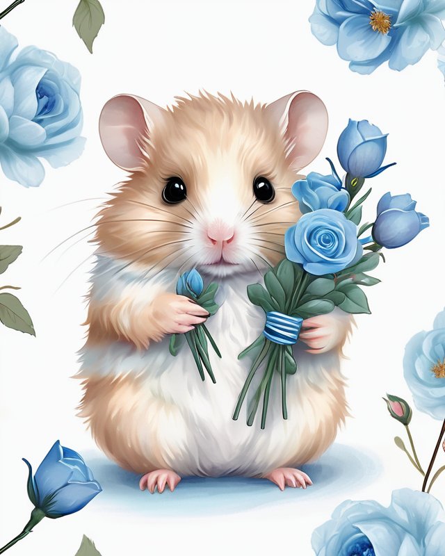 Hamster Sends Warm Wishes Made with @get_starryai starryai.com/app/user/MrSta…
