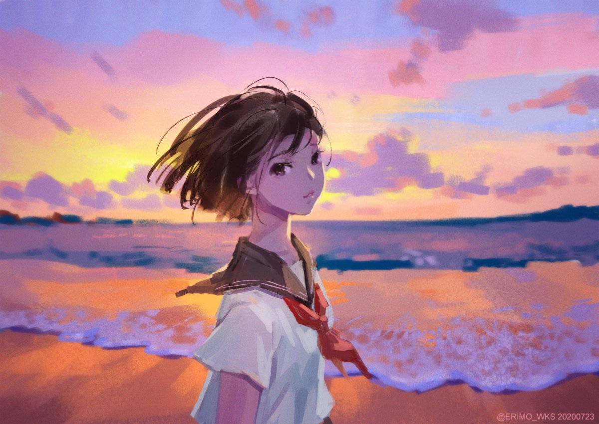 「宇宙一大好きなセーラー服 」|ERIMO🍓5/5ｺﾐﾃｨｱ144-E01a・絵師100人展13のイラスト