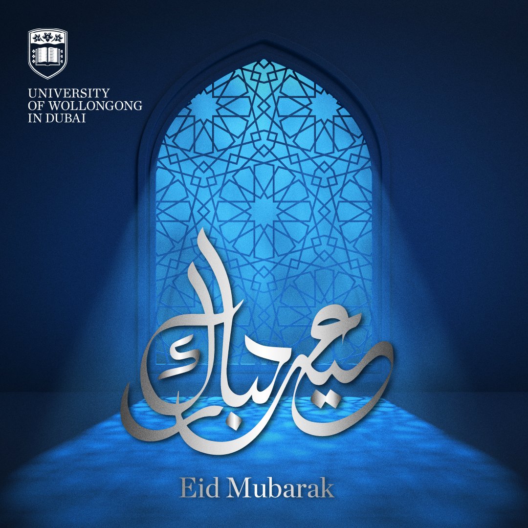 Eid Mubarak from our UOWD family to yours! This Eid Al Fitr, we hope that you are surrounded by love, joy and peace. #EidMubarak #UOWDEid #UOWD #EidAlFitr #UOWDStudents #UOWDExcellence #UOW #Blessings #Celebration #PeaceAndLove