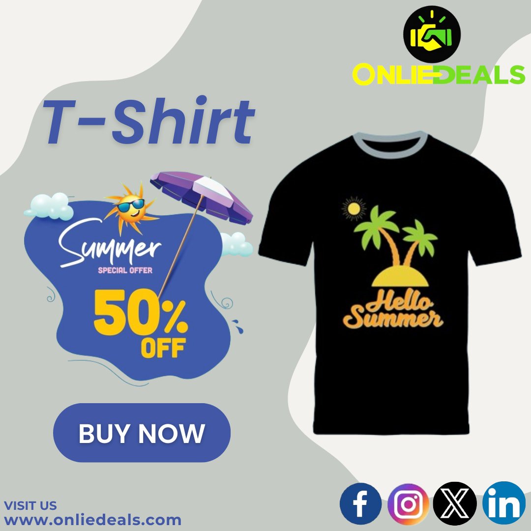 Summer Steals: Exclusive T-Shirt Sale with Sizzling Special Offers! #onliedeals #SummerSale #TShirtTime #SpecialOffers #FashionFinds #SummerSteals #StyleSavings #HotDeals #WardrobeEssentials #SaleSeason #ShopNow