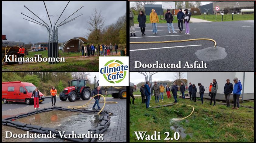 Testing #permeablepavement, #bioswale and #climatetree in #climateadaptation fieldlab of <a href="/BuildinGron/">BuildinG</a> and <a href="/En_Tran_Ce/">ENTRANCE - Centre of Expertise Energy</a> see how they perform in this video youtu.be/w4SCHoMlqak