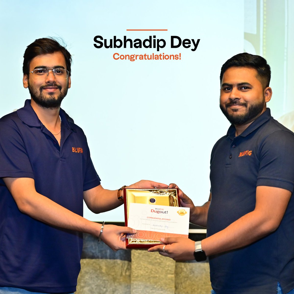 blufig_digital's tweet image. Celebrating #ConsistentExcellence at #BlufigAwards! 🏆 Shriya, Rashmi, Subhadip, Santosh &amp;amp; Sania exemplify dedication and quality. Bravo to our stars!
#Dugout #ExcellenceInAction #TeamBlufig