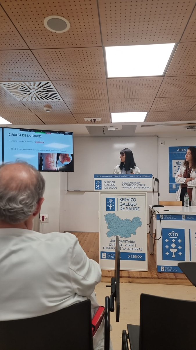 Hoy en la sesión general, hablamos de 'Cirugía en el anciano Frágil', impartida por nuestra R5 @ayluskaa en colaboración con el servicio de Medicina Interna @Sergas_Ourense.